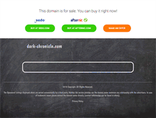 Tablet Screenshot of dark-chronicle.com